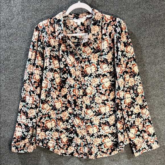 LC Lauren Conrad Tops - LC Lauren Conrad Floral Button Down Blouse Women’s XL - Gorgeous